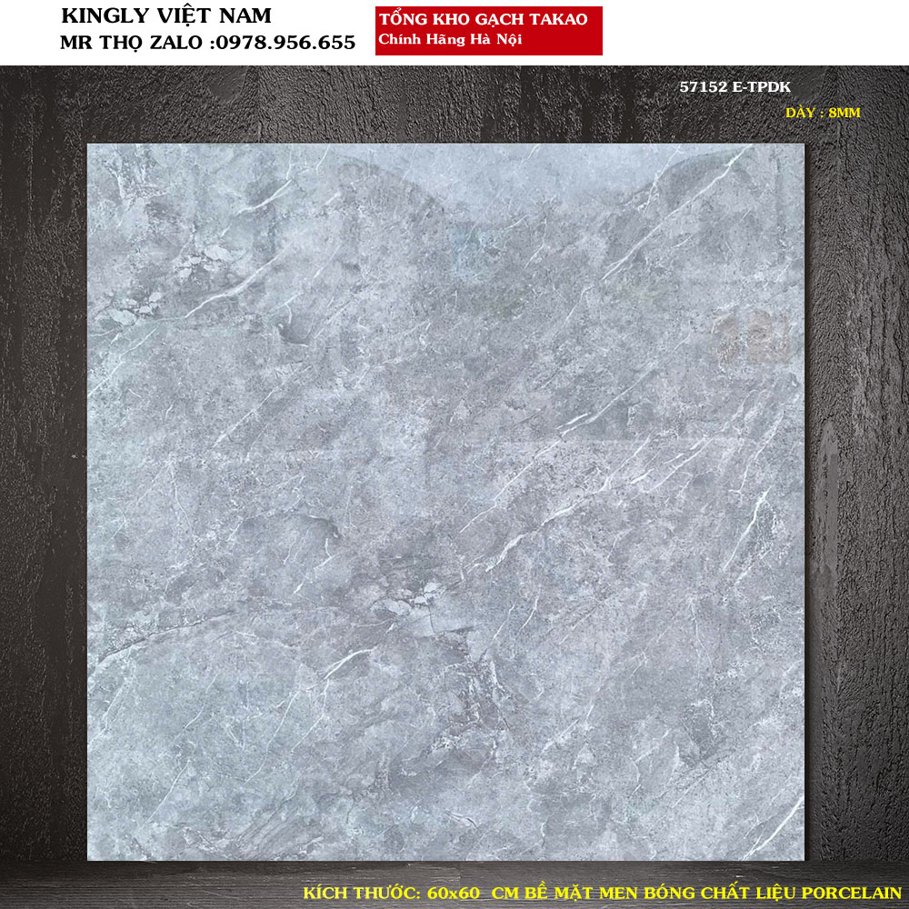 Gạch lát nền TAKAO 60X60 57152E Loại 1
